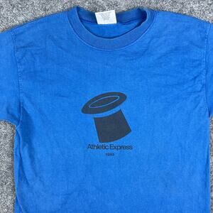Santee T-Shirt Mens Size Medium Blue 1993 Athletic Express Graphic VTG